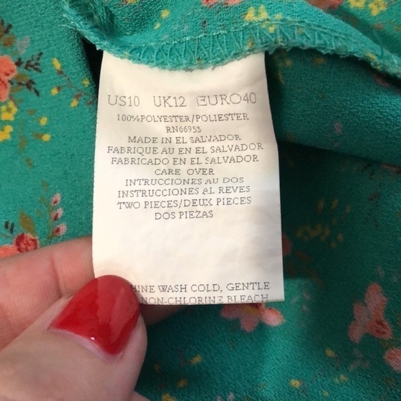 Granny Core 2 piece set size 10 Vintage Leslie Fay - Picture 14 of 14